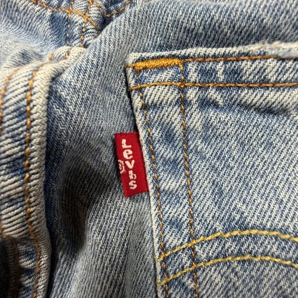 Levis 501 Curve Jeans Womens W28 L32 Medium Wash Blue High Rise Straight Leg - Picture 11 of 11